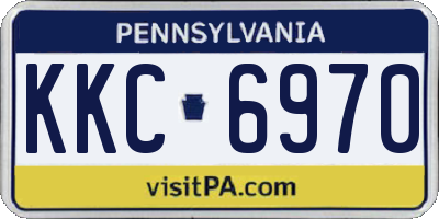 PA license plate KKC6970