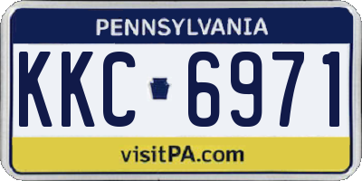 PA license plate KKC6971