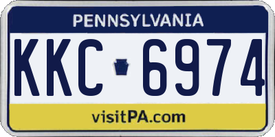 PA license plate KKC6974