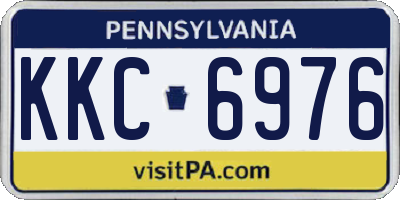 PA license plate KKC6976