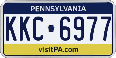 PA license plate KKC6977