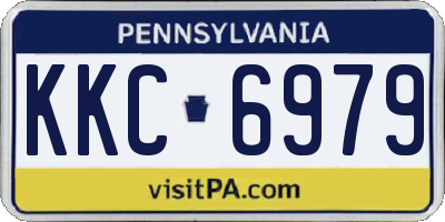 PA license plate KKC6979