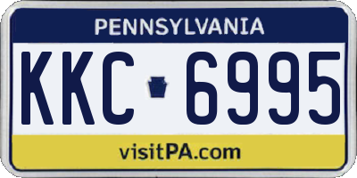 PA license plate KKC6995