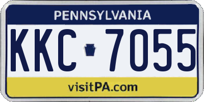 PA license plate KKC7055
