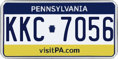 PA license plate KKC7056