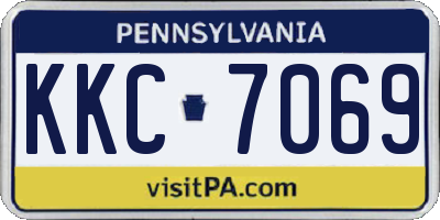 PA license plate KKC7069