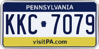 PA license plate KKC7079