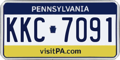 PA license plate KKC7091