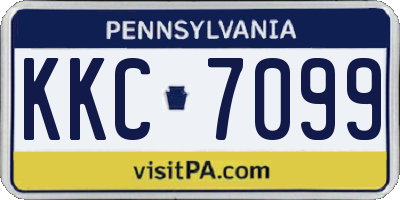 PA license plate KKC7099