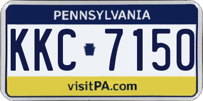 PA license plate KKC7150