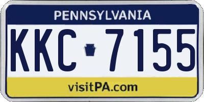 PA license plate KKC7155