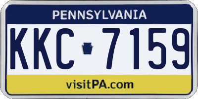 PA license plate KKC7159
