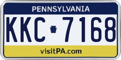 PA license plate KKC7168