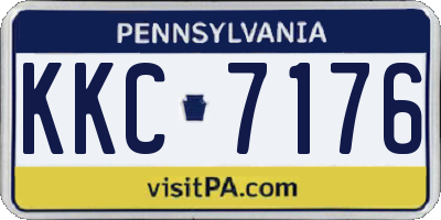 PA license plate KKC7176