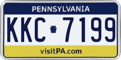 PA license plate KKC7199