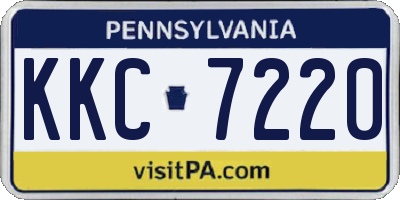 PA license plate KKC7220