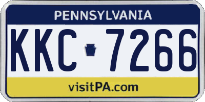 PA license plate KKC7266