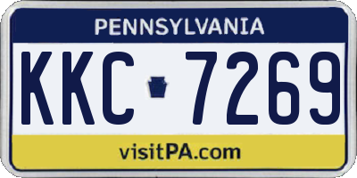 PA license plate KKC7269