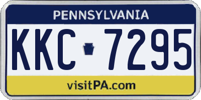 PA license plate KKC7295