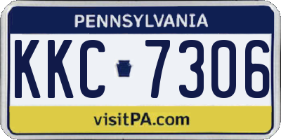 PA license plate KKC7306