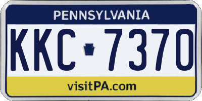 PA license plate KKC7370