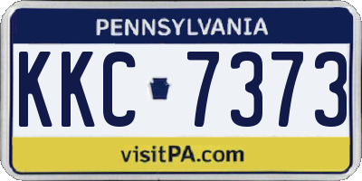 PA license plate KKC7373