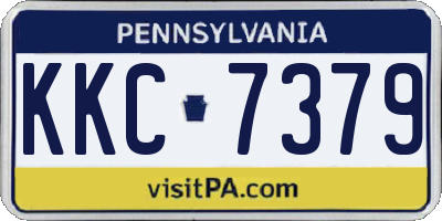 PA license plate KKC7379