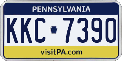 PA license plate KKC7390