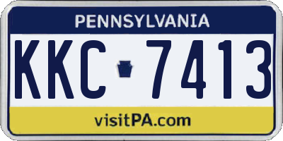 PA license plate KKC7413