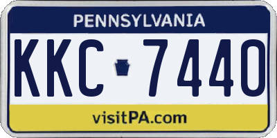 PA license plate KKC7440