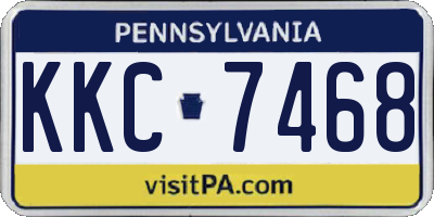 PA license plate KKC7468
