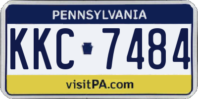 PA license plate KKC7484