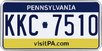 PA license plate KKC7510