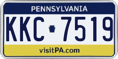 PA license plate KKC7519