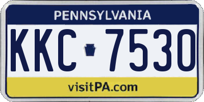 PA license plate KKC7530