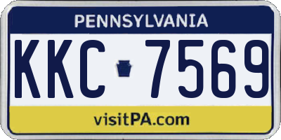 PA license plate KKC7569