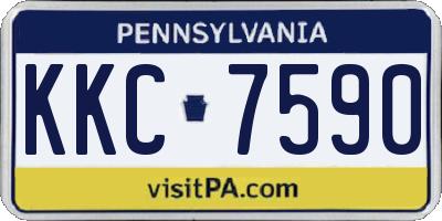 PA license plate KKC7590
