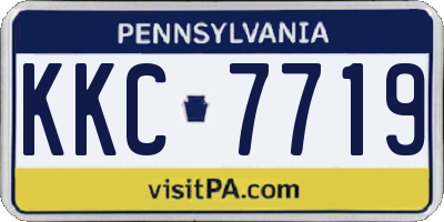 PA license plate KKC7719