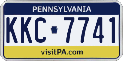 PA license plate KKC7741