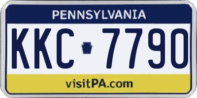 PA license plate KKC7790