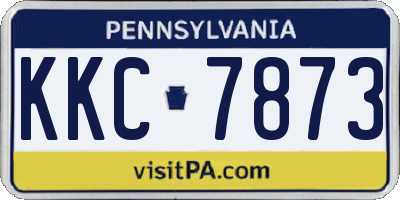 PA license plate KKC7873