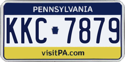 PA license plate KKC7879