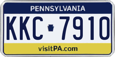PA license plate KKC7910