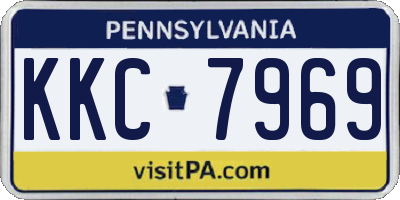 PA license plate KKC7969