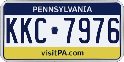 PA license plate KKC7976