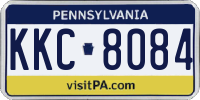 PA license plate KKC8084