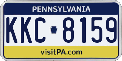 PA license plate KKC8159