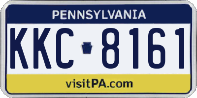 PA license plate KKC8161
