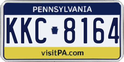 PA license plate KKC8164