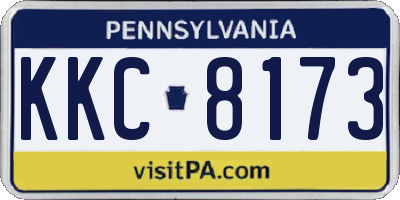 PA license plate KKC8173